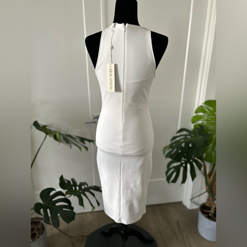 Ronny Kobo White Dress New with tags size small - Picture 8 of 9